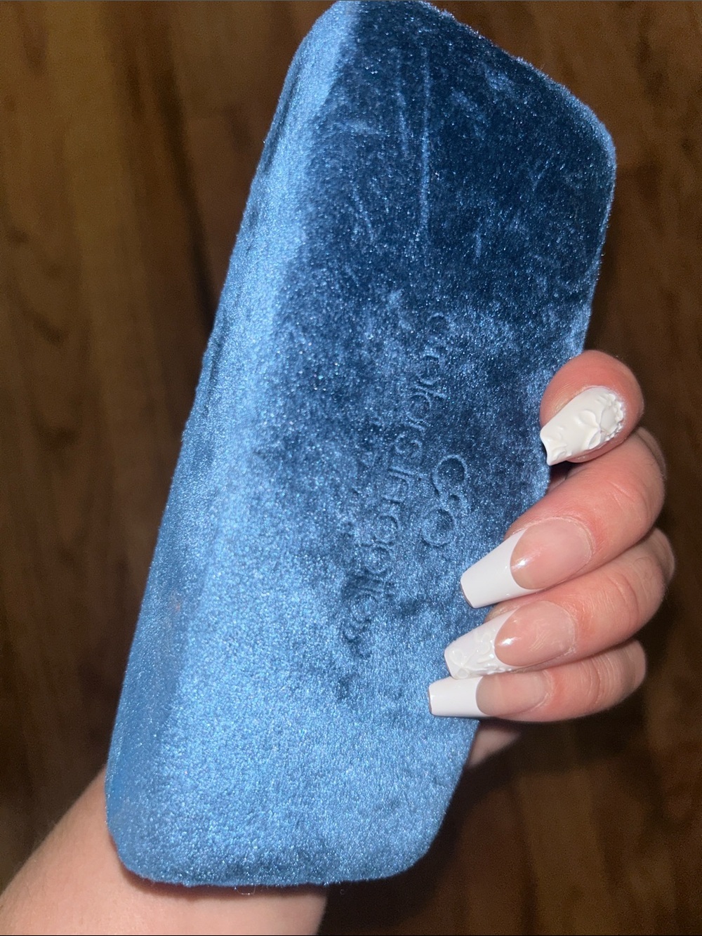Colors In Optics New York Blue Velvet Eyeglass Case